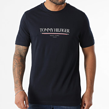Tommy Hilfiger - Tee Shirt Brand Love Hilfiger 0324 Navy Blue
