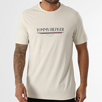 Tommy Hilfiger - Tee Shirt Brand Love Hilfiger 0324 Beige