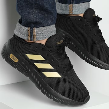 Adidas Sportswear - Baskets Cloudfoam Comfy JH6829 Core Black Gold Metallic