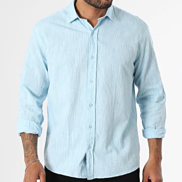 Armita - Chemise Manches Longues Regular Fit 807 Bleu Clair Chiné