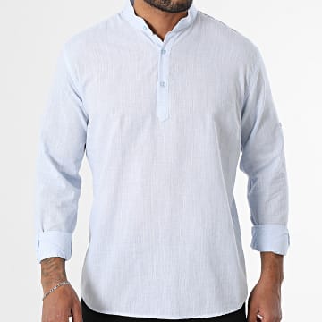 Armita - Chemise Manches Longues Regular Fit 808 Bleu Clair Chiné