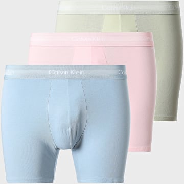 Calvin Klein - Set van 3 boxers NB1770A Lichtgroen Roze Blauw