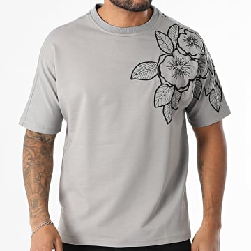 Classic Series - Tee Shirt Oversize G-9 Gris Floral