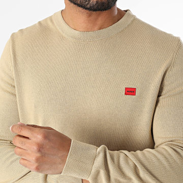 HUGO - Pull San Cassius 50475083 Beige Foncé