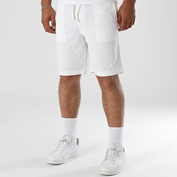 Jack And Jones - Short Chino Jaiden Campaign Hybrid Blanc