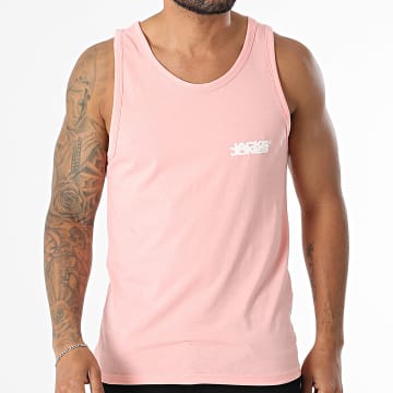 Jack And Jones - Débardeur Sago Small Logo Slub Rose