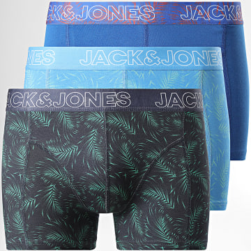 Jack And Jones - Set van 3 Canvey Boxers Lichtblauw Koningsblauw Zwart