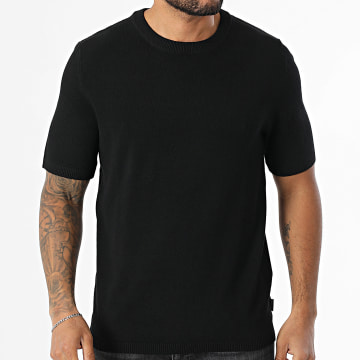JJ Rebel - Tee Shirt En Maille Callum Noir