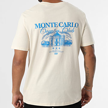 Luxury Lovers - Tee Shirt Oversize Monte Carlo Country Club Blue Beige