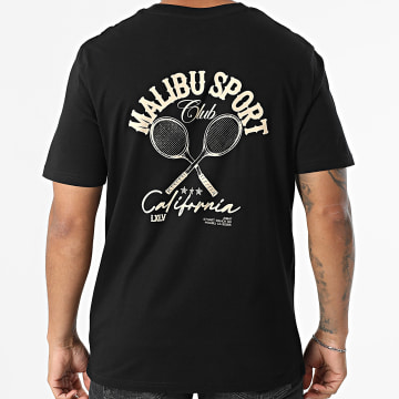Luxury Lovers - Oversize Tee Shirt Malibu Sport Club Beige Black