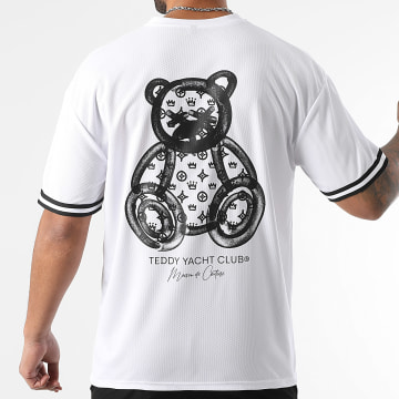 Teddy Yacht Club - Tee Shirt Baseball Large Maison De Couture White Black