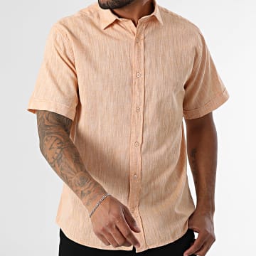 Armita - Chemise Manches Courtes Regular Fit 853 Orange Chiné