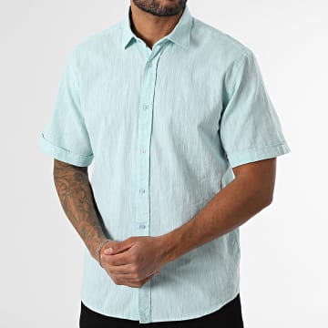 Armita - Chemise Manches Courtes Regular Fit 853 Vert Clair Chiné