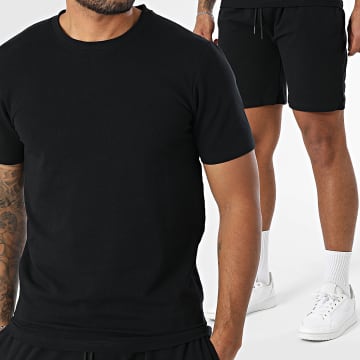 Black Industry - Ensemble Tee Shirt Oversize Et Short Jogging Noir