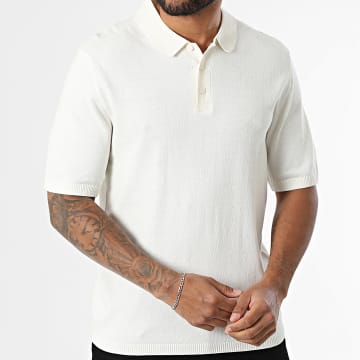 JJ Rebel - Polo Manches Courtes Callum Beige Clair
