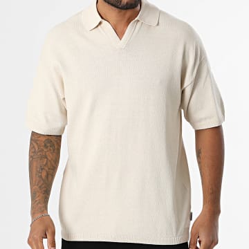 JJREBEL - Polo met korte mouwen Callum Beige