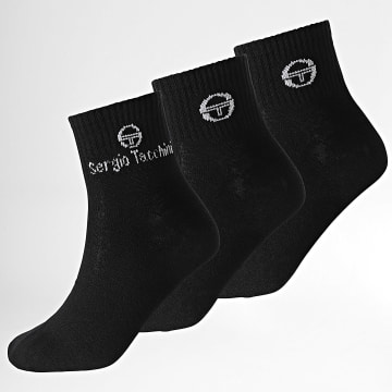 Sergio Tacchini - Lot De 3 Paires De Chaussettes 93897115 Noir