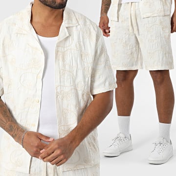 Uniplay - Set camicia e pantaloncini a maniche corte 516 Beige chiaro