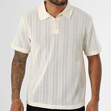 Uniplay - Polo Manches Courtes Ajouré 520 Beige