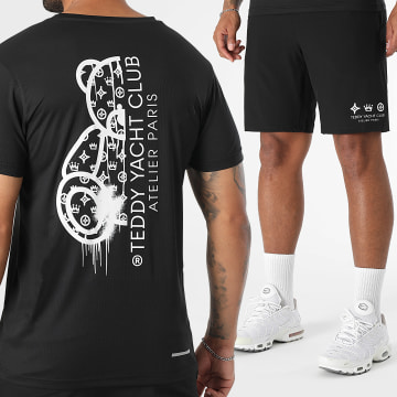 Teddy Yacht Club - Tech Atelier Paris Trikot und Jogginghose Schwarz Weiß