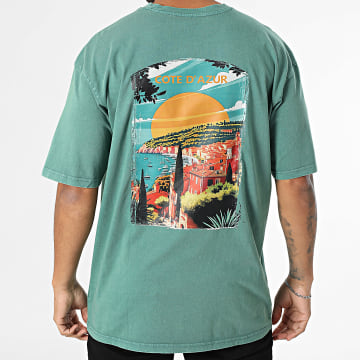 Black Industry - Tee Shirt Oversize Côte D'Azur 025 Vert