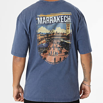 Black Industry - Tee Shirt Oversize Marrakech 017 Bleu Marine