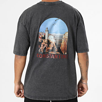 Black Industry - Tee Shirt Oversize Constantine 038 Gris Anthracite