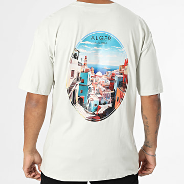 Black Industry - Camiseta oversize Alger 039 Gris claro