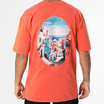 Black Industry - Tee Shirt Oversize Alger 039 Orange