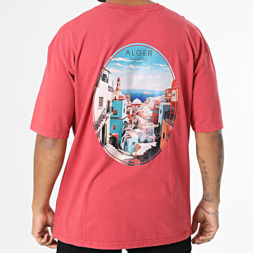 Black Industry - Tee Shirt Oversize Alger 039 Rouge