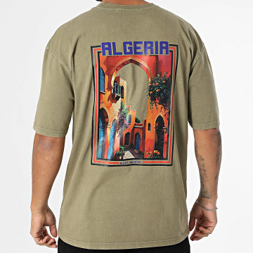 Black Industry - Tee Shirt Oversize Algeria 041 Vert Kaki