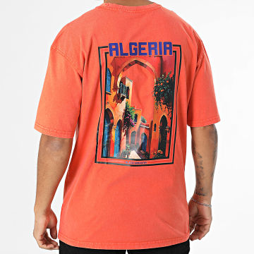 Black Industry - Camiseta oversize Argelia 041 Naranja