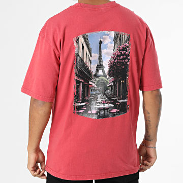 Black Industry - Tee Shirt Oversize Paris 014 Rouge