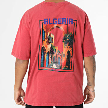Black Industry - Tee Shirt Oversize Algeria 041 Rouge