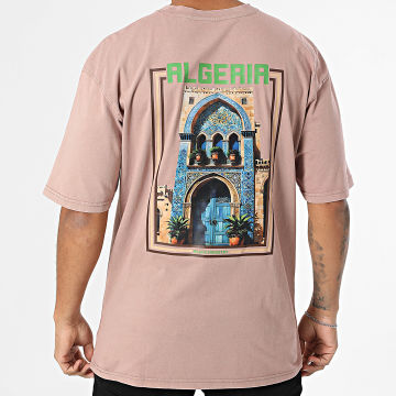 Black Industry - Tee Shirt Oversize Algeria 044 Marron Clair