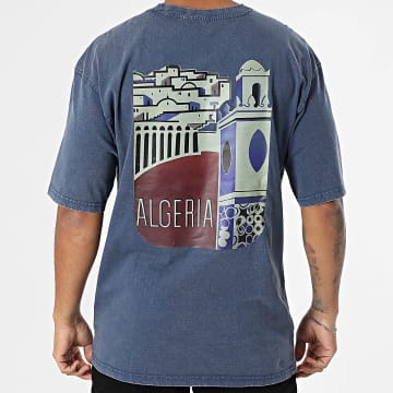 Black Industry - Tee Shirt Oversize Algeria 037 Bleu Marine