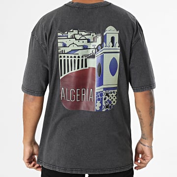 Black Industry - Tee Shirt Oversize Algeria 037 Gris Anthracite