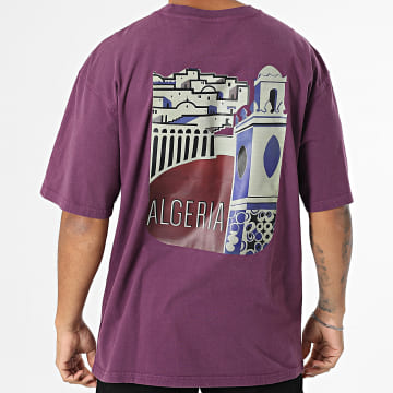 Black Industry - Tee Shirt Oversize Algeria 037 Violet