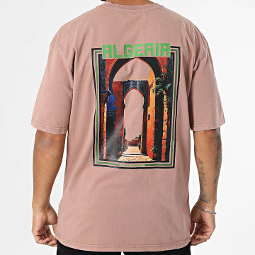 Black Industry - Tee Shirt Oversize Algeria 042 Marron Clair