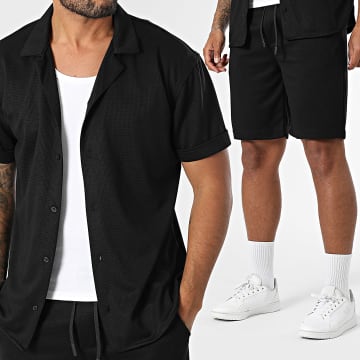Ensemble T-Shirt & Short Homme - 2 Pièces Coupe Droite - Tissu Léger Respirant - Tenue Décontractée Sport Été