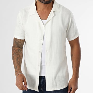 Paname Brothers - Chemise Manches Courtes Leon Beige Clair