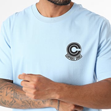 Dragon Ball Z - Tee Shirt Oversize Large Capsule Corp Bleu Ciel