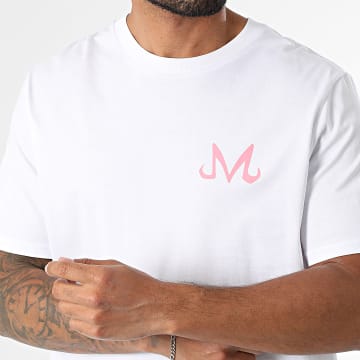 Dragon Ball Z - Tee Shirt Oversize Majin Chest Blanc Rose
