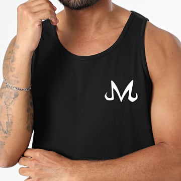 Dragon Ball Z - Débardeur Majin Chest Badge Noir Blanc