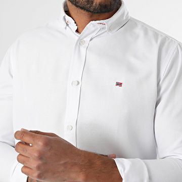 Geographical Norway - Chemise Manches Longues 170 Blanc