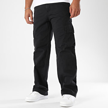 Jack And Jones - Pantalon Cargo Loose Fit Bill Atlas Noir