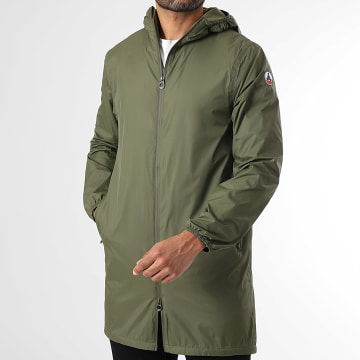 JOTT - Lange Kapuzenjacke mit Reißverschluss Oban Polar Grün Khaki