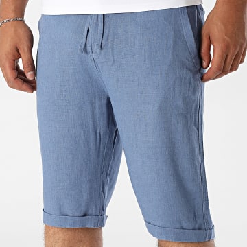 Paname Brothers - Bali Leinen Shorts Indigo Blau