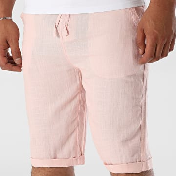 Paname Brothers - Leinen-Shorts Bali Rosa