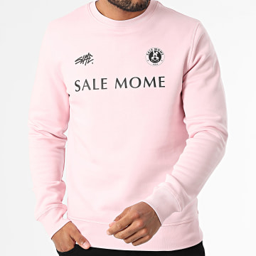 Sale Môme Paris - Sweat Crewneck FC Lapin Rose Noir